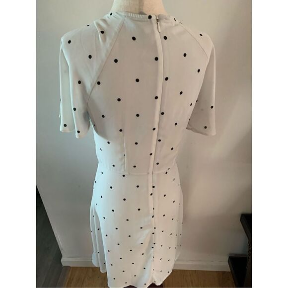 H&M white pokedot  dress size 4 - Picture 2 of 5